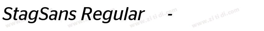 StagSans Regular 常规字体转换